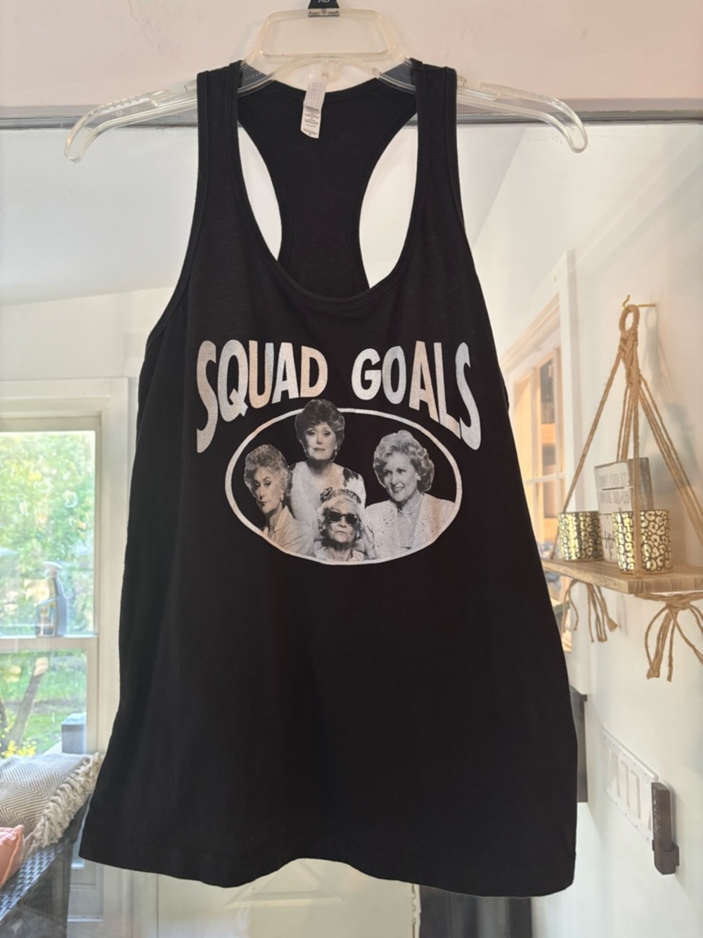 Bella Canvas Black Golden Girls Racerback Tank